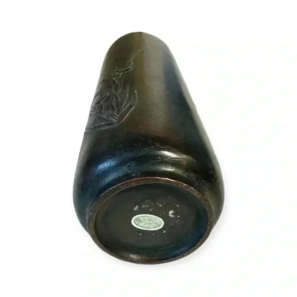 Japan Tea Ceremony Carving Sano Kosai Engraving Otowa Type Vase Single Flower - Picture 4 of 4